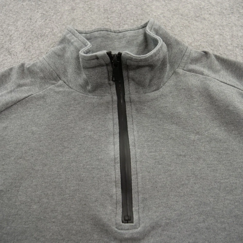 Banana Republic Sweater Mens Extra Large Gray Pullover Knit Crew Mock Neck